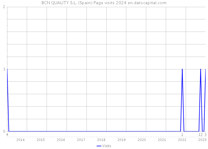 BCN QUALITY S.L. (Spain) Page visits 2024 