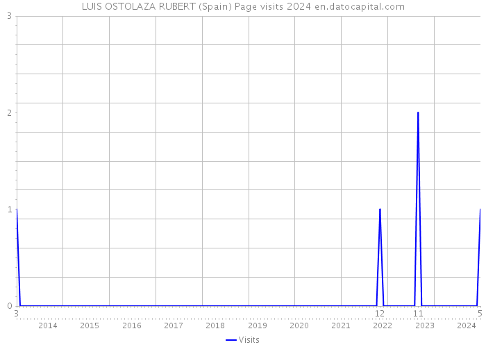 LUIS OSTOLAZA RUBERT (Spain) Page visits 2024 
