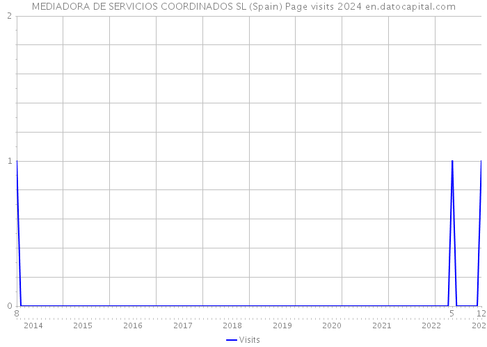 MEDIADORA DE SERVICIOS COORDINADOS SL (Spain) Page visits 2024 