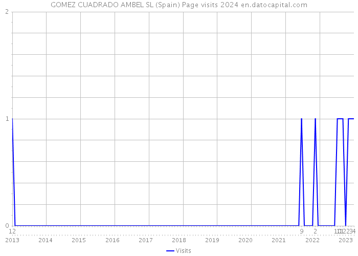 GOMEZ CUADRADO AMBEL SL (Spain) Page visits 2024 