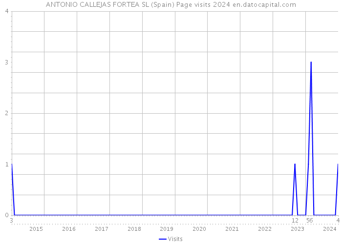 ANTONIO CALLEJAS FORTEA SL (Spain) Page visits 2024 