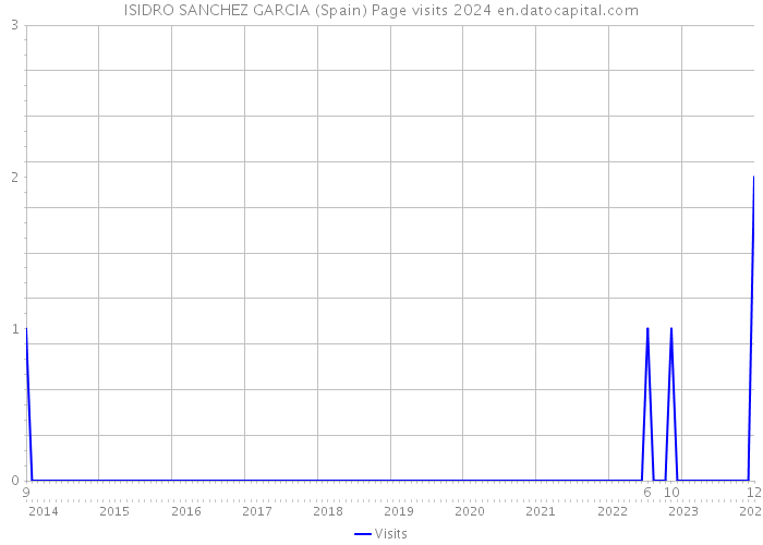 ISIDRO SANCHEZ GARCIA (Spain) Page visits 2024 