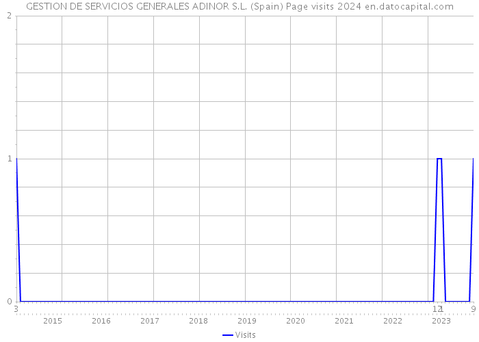 GESTION DE SERVICIOS GENERALES ADINOR S.L. (Spain) Page visits 2024 