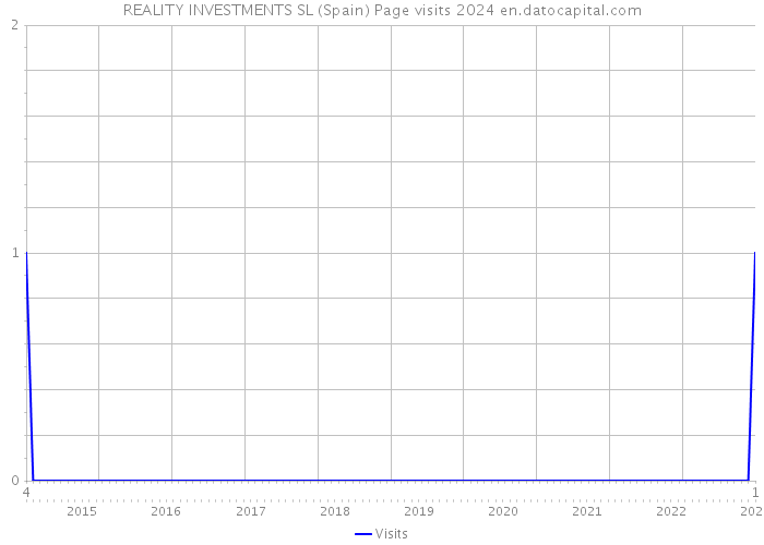 REALITY INVESTMENTS SL (Spain) Page visits 2024 
