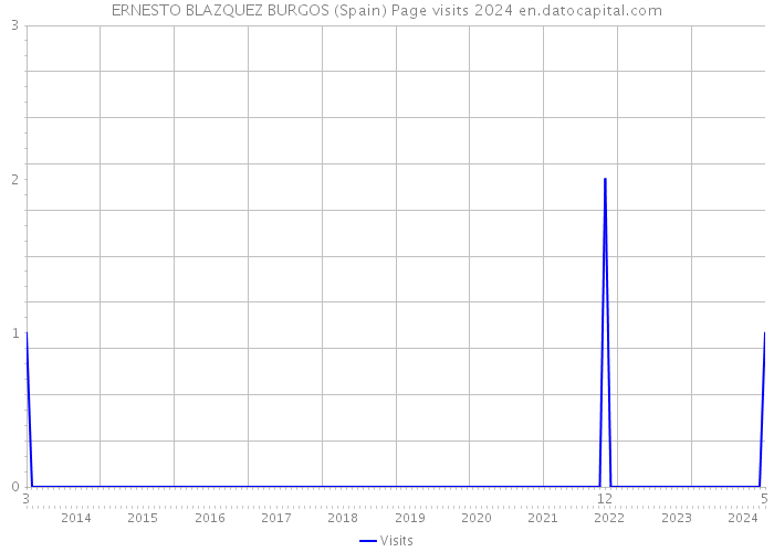 ERNESTO BLAZQUEZ BURGOS (Spain) Page visits 2024 
