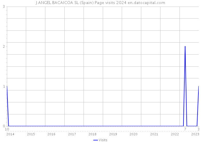 J ANGEL BACAICOA SL (Spain) Page visits 2024 