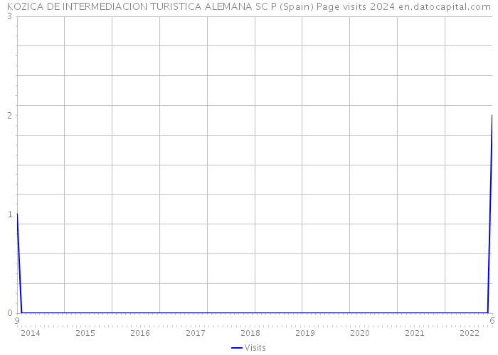 KOZICA DE INTERMEDIACION TURISTICA ALEMANA SC P (Spain) Page visits 2024 
