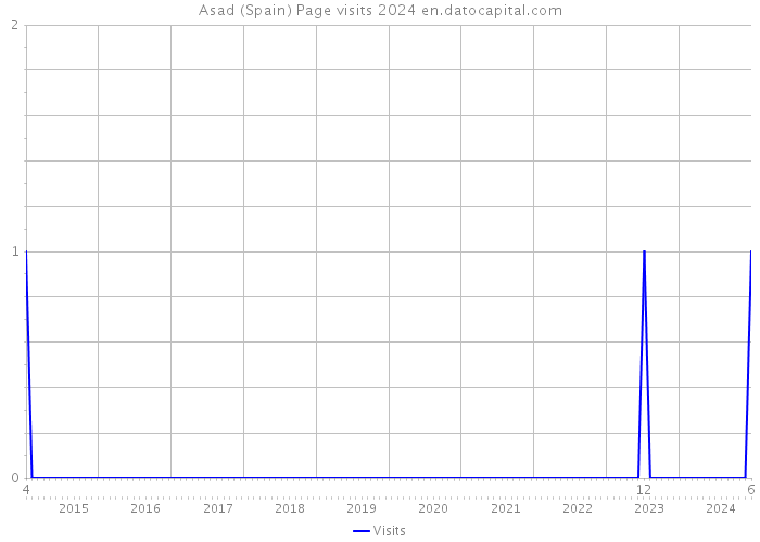 Asad (Spain) Page visits 2024 