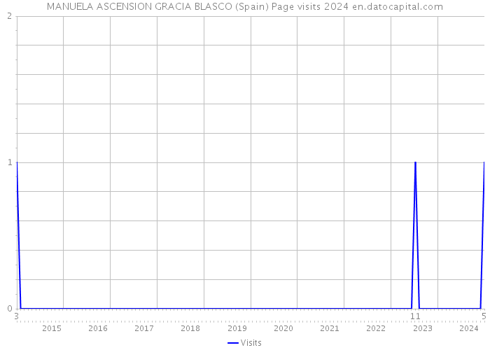 MANUELA ASCENSION GRACIA BLASCO (Spain) Page visits 2024 