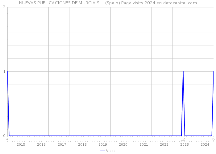 NUEVAS PUBLICACIONES DE MURCIA S.L. (Spain) Page visits 2024 