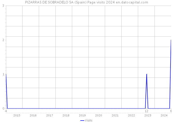 PIZARRAS DE SOBRADELO SA (Spain) Page visits 2024 