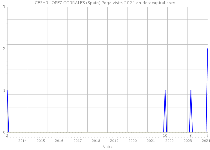 CESAR LOPEZ CORRALES (Spain) Page visits 2024 