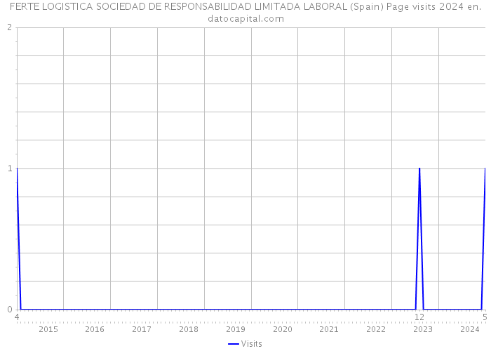FERTE LOGISTICA SOCIEDAD DE RESPONSABILIDAD LIMITADA LABORAL (Spain) Page visits 2024 