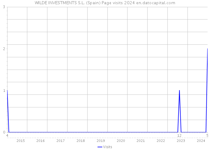 WILDE INVESTMENTS S.L. (Spain) Page visits 2024 