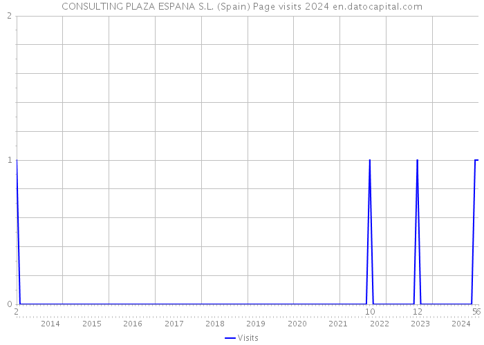 CONSULTING PLAZA ESPANA S.L. (Spain) Page visits 2024 