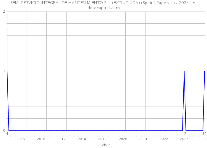 SEMI SERVICIO INTEGRAL DE MANTENIMIENTO S.L. (EXTINGUIDA) (Spain) Page visits 2024 