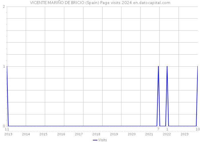 VICENTE MARIÑO DE BRICIO (Spain) Page visits 2024 