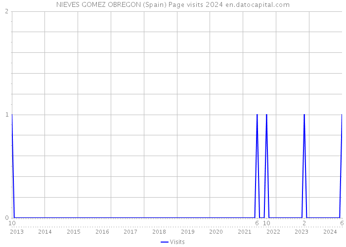 NIEVES GOMEZ OBREGON (Spain) Page visits 2024 