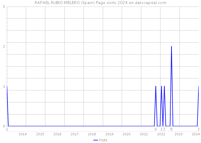 RAFAEL RUBIO MELERO (Spain) Page visits 2024 