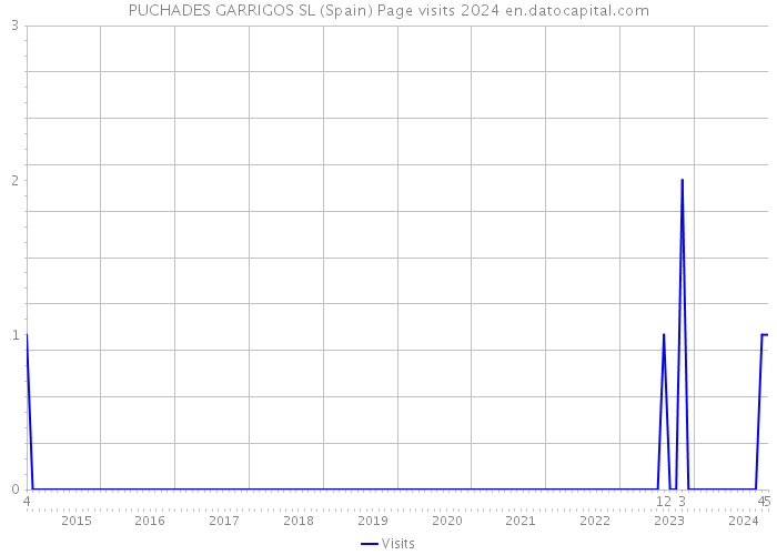 PUCHADES GARRIGOS SL (Spain) Page visits 2024 