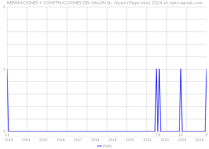 REPARACIONES Y CONSTRUCCIONES DEL NALON SL. (Spain) Page visits 2024 