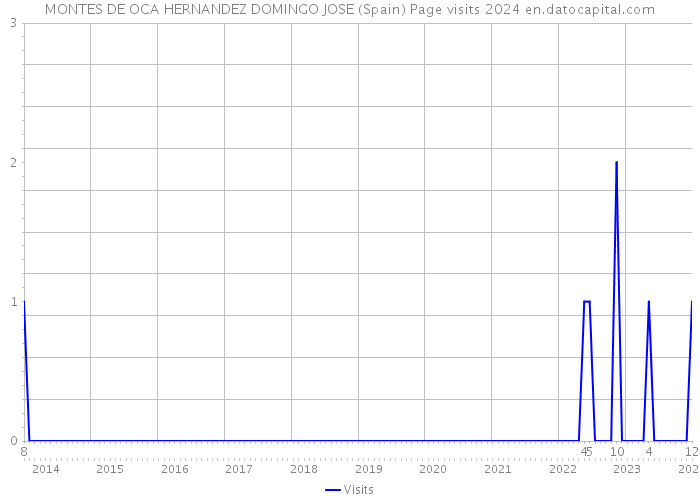 MONTES DE OCA HERNANDEZ DOMINGO JOSE (Spain) Page visits 2024 