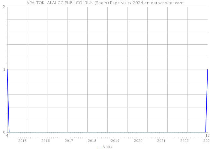 APA TOKI ALAI CG PUBLICO IRUN (Spain) Page visits 2024 