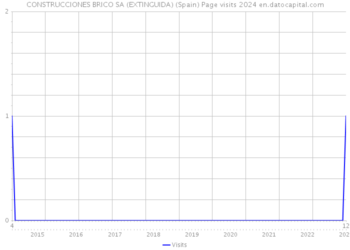 CONSTRUCCIONES BRICO SA (EXTINGUIDA) (Spain) Page visits 2024 