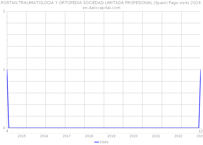 ROSTAN TRAUMATOLOGIA Y ORTOPEDIA SOCIEDAD LIMITADA PROFESIONAL (Spain) Page visits 2024 
