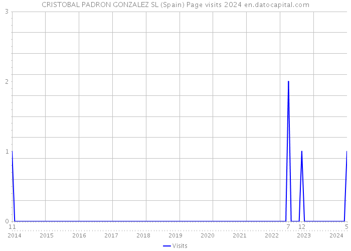 CRISTOBAL PADRON GONZALEZ SL (Spain) Page visits 2024 