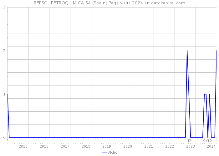 REPSOL PETROQUIMICA SA (Spain) Page visits 2024 