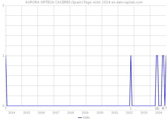 AURORA ORTEGA CACERES (Spain) Page visits 2024 