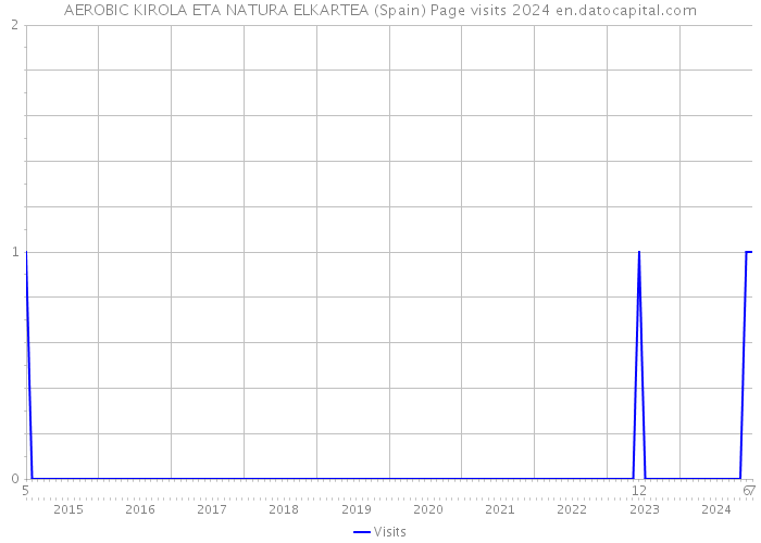 AEROBIC KIROLA ETA NATURA ELKARTEA (Spain) Page visits 2024 
