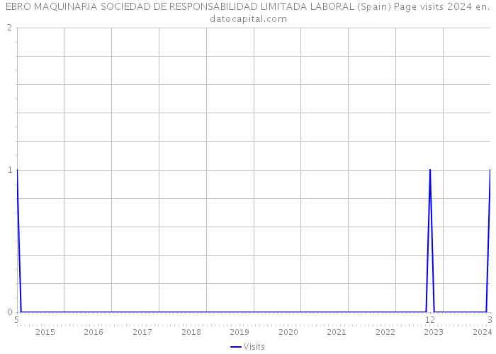 EBRO MAQUINARIA SOCIEDAD DE RESPONSABILIDAD LIMITADA LABORAL (Spain) Page visits 2024 