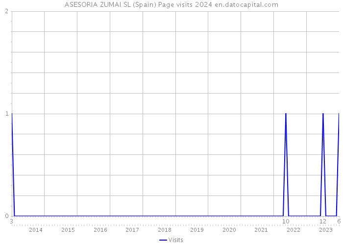 ASESORIA ZUMAI SL (Spain) Page visits 2024 