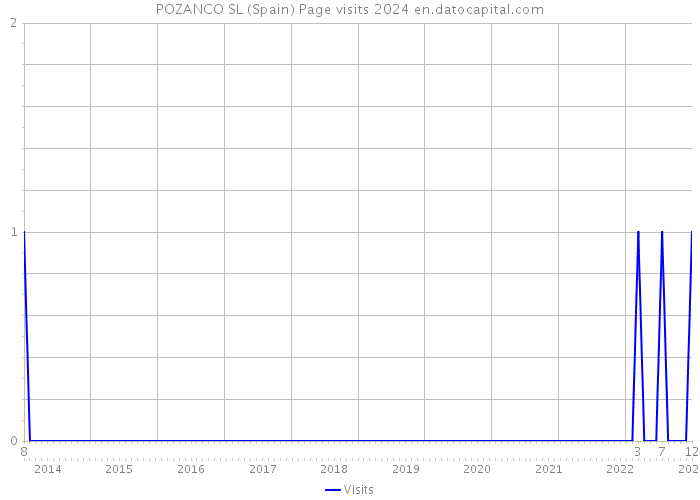 POZANCO SL (Spain) Page visits 2024 