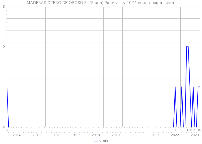 MADERAS OTERO DE OROSO SL (Spain) Page visits 2024 