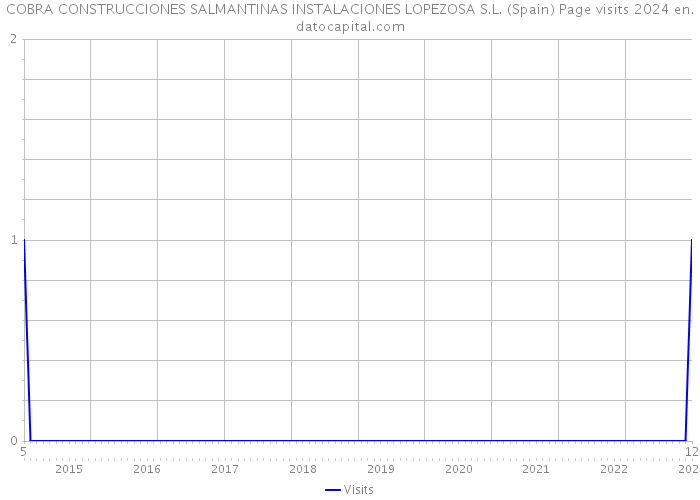 COBRA CONSTRUCCIONES SALMANTINAS INSTALACIONES LOPEZOSA S.L. (Spain) Page visits 2024 