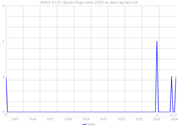 ANGA S.C.P. (Spain) Page visits 2024 