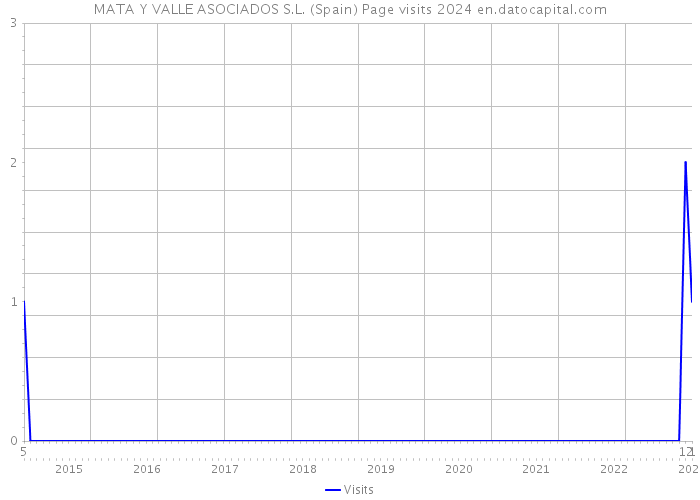 MATA Y VALLE ASOCIADOS S.L. (Spain) Page visits 2024 