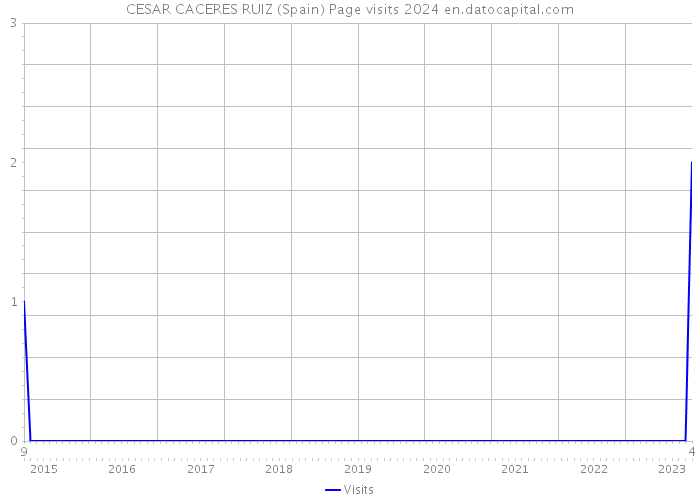 CESAR CACERES RUIZ (Spain) Page visits 2024 
