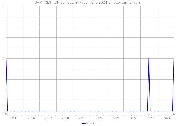 SAMI GESTION SL. (Spain) Page visits 2024 