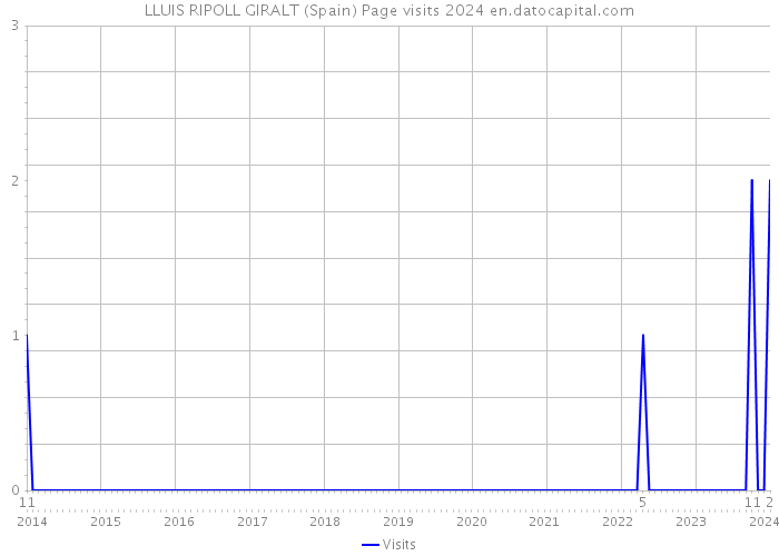 LLUIS RIPOLL GIRALT (Spain) Page visits 2024 