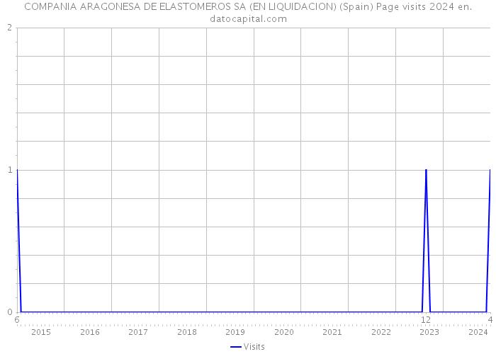 COMPANIA ARAGONESA DE ELASTOMEROS SA (EN LIQUIDACION) (Spain) Page visits 2024 