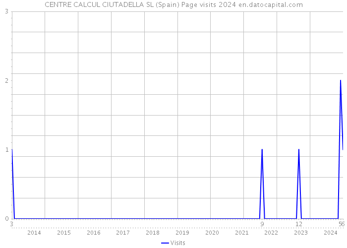 CENTRE CALCUL CIUTADELLA SL (Spain) Page visits 2024 