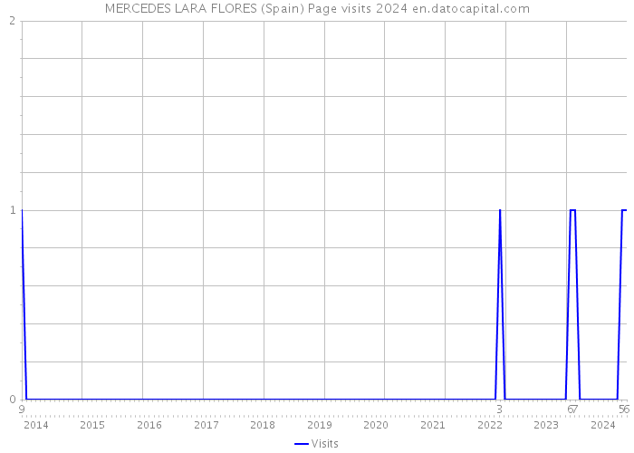 MERCEDES LARA FLORES (Spain) Page visits 2024 
