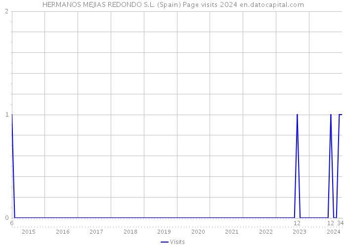 HERMANOS MEJIAS REDONDO S.L. (Spain) Page visits 2024 