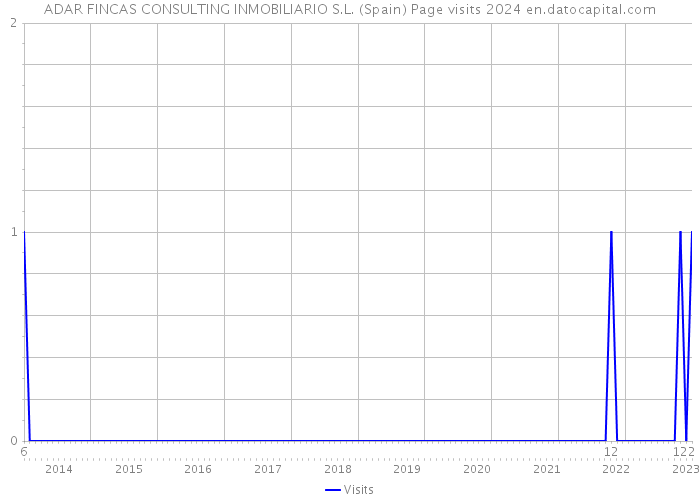 ADAR FINCAS CONSULTING INMOBILIARIO S.L. (Spain) Page visits 2024 