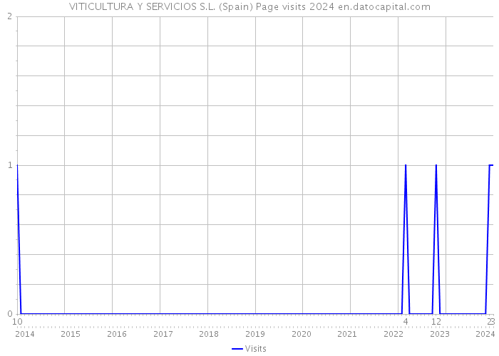 VITICULTURA Y SERVICIOS S.L. (Spain) Page visits 2024 
