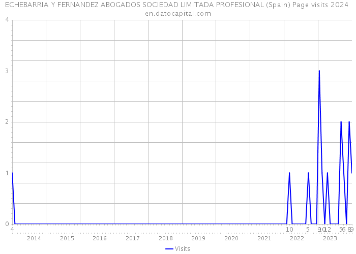 ECHEBARRIA Y FERNANDEZ ABOGADOS SOCIEDAD LIMITADA PROFESIONAL (Spain) Page visits 2024 